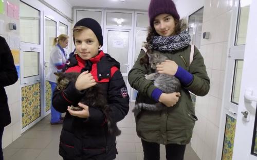 Ученики 77 харьковской школы посетили Центр обращения с животными на осенних каникулах
