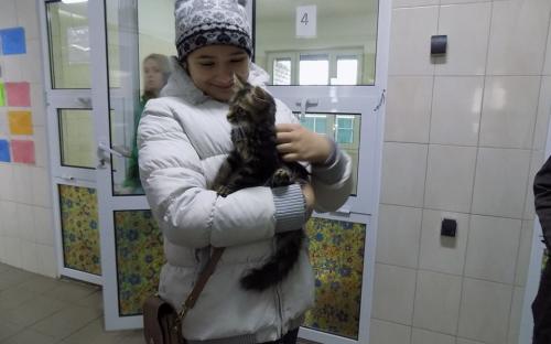 Ученики 77 харьковской школы посетили Центр обращения с животными на осенних каникулах