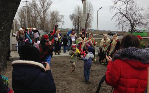 Масленичные гулянья в приюте для животных в Харькове