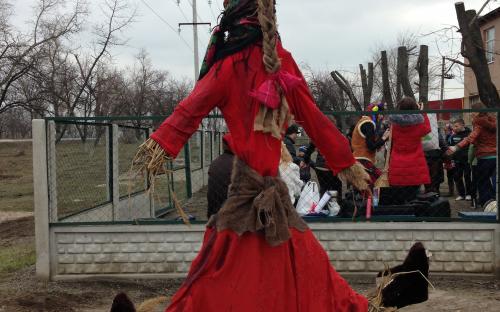 Масленичные гулянья в приюте для животных в Харькове