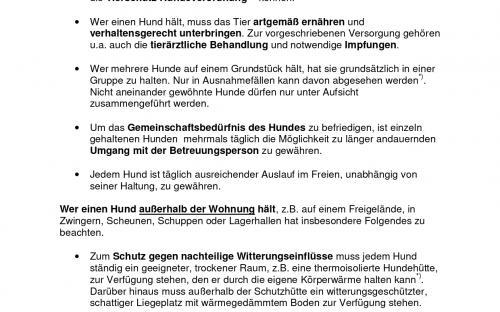 Памятка по содержанию собак в Германии