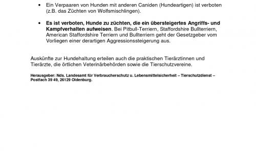 Памятка по содержанию собак в Германии
