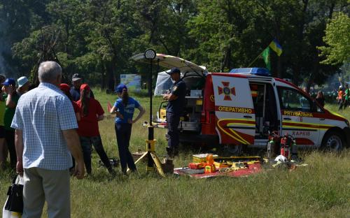 КП "Центр обращения с животными" приняло участие в открытии 22-го ежегодного туристическо-краеведческого слета школьников Новобаварского района г. Харькова